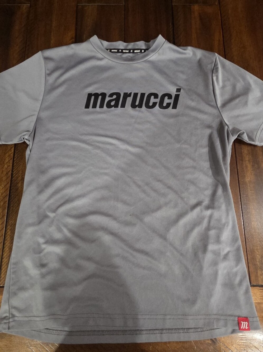 Marucci youth xl Short-Sleeve Logo Tee — Gray Youth